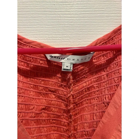 The Nines by Hatch Elbow Sleeve Tonal Maternity Dress Women’s Size Medium Pink - Picture 3 of 8